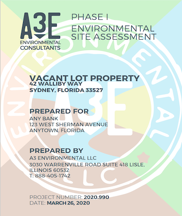 Phase 1 Environmental Site Assessment (ESA)