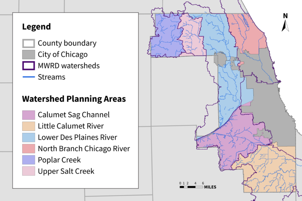 MWRD Stormwater Management Map