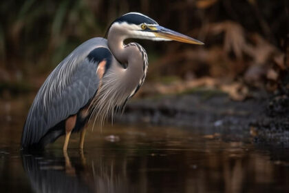 great blue heron fishing for frogs taken while A3E was Wetland Permitting- Jurisdictional Determination Request