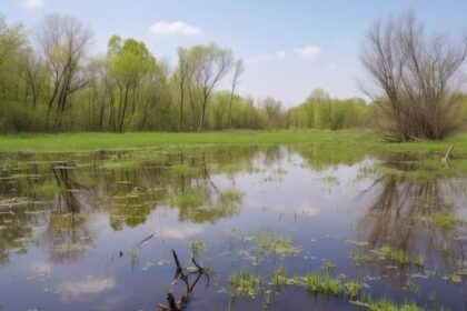 Large wetland requiring extra time to determine wetland delineation cost