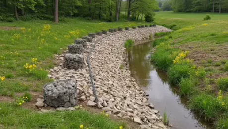 319 Grant funded streambank stabilization project in Dixon Illinois