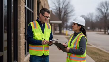 Transaction screen assessment site inspection of commercial property in Illinois